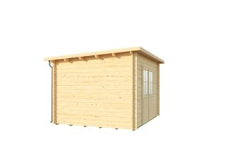 Tuinhuis Sleeuwijk platdak dubbele deur 4D | 2,7 x 3,3 m