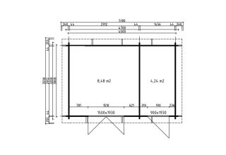 De Hoeve Tuinhuis Anjum 44 | 5,1 x 3,6 m 