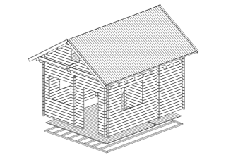 De Hoeve Tuinhuis Opdall 44 | 480cm x 380cm 