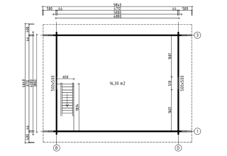 De Hoeve Tuinhuis Opdall 44 | 480cm x 380cm 