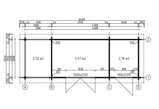 De Hoeve tuinkamer Gieten 44 A | 5,4m x 2,5m