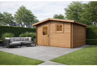 De Hoeve Blokhut Houten 5B | 330 x 330 cm