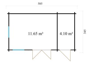 De Hoeve Clockhouse Tuinkamer Venlo 70 | 530cm x 373cm 