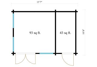 De Hoeve Tuinhuis Clokhouse Wormer 70 | 455cm x 305cm 