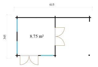 De Hoeve Veelzijdige tuinkamer Clockhouse Wierden 70 |575cm x 296cm 