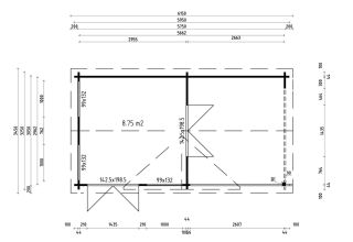 De Hoeve Veelzijdige tuinkamer Clockhouse Wierden 70 |575cm x 296cm 