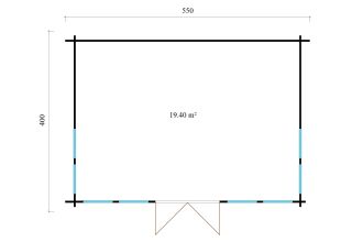 De Hoeve Tuinkamer Clockhouse Vorden 70 | 530cm x 380cm 