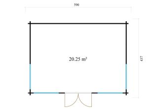 De Hoeve Tuinkamer Clockhouse Wierden 44 | 540 x 390cm