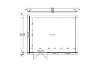 De Hoeve tuinhuis Bryne 70 A | 514cm x 394cm
