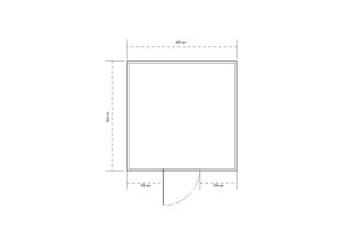 De Hoeve Tuinhuis Appenzell 300x300cm