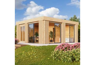 NIEUW! De Hoeve tuinhuis met saunacabine model Oijen 70 | 6 x 5,4 m