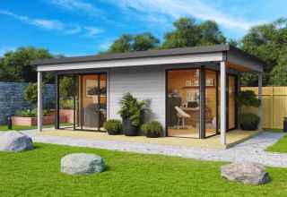 Lasita Maja Tuinhuis Domeo 3 Loggia Lightgrey/Anthracite 