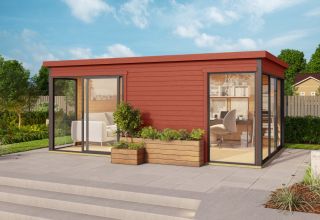 Lasita Maja Tuinhuis Domeo 3 Swedenred/Anthracite