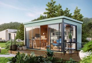 Lasita Maja Tuinhuis Domeo 4 Glaciergreen/Anthracite
