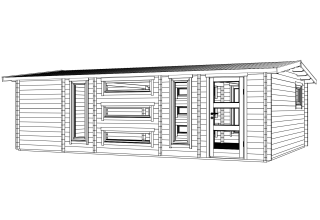 De Hoeve Tuinkamer/Biljartkamer Tønsberg 44 C | 750cm x 504cm