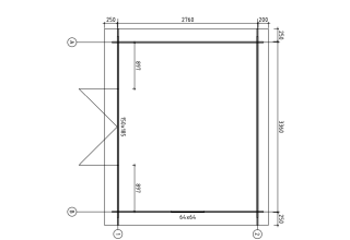 De Hoeve blokhut Dokkum | 2,7 x 3,3 m