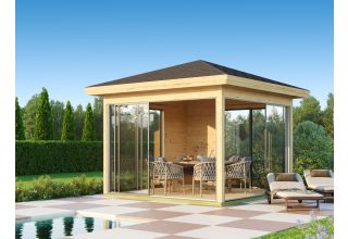 De Hoeve Glaspaviljoen/veranda Elverum ALU 44 E | 322cm x 322cm