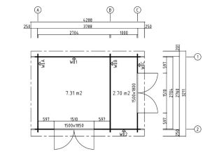  De Hoeve Tuinhuis Ferwert 270x380 cm