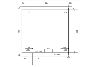 De Hoeve Tuinhuis Dreischor| 400x400 cm