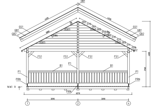 De Hoeve Houten Huis Jomsborg 90 | 1030cm x 660cm
