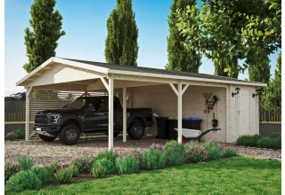 De Hoeve Carport Ribe 70 | 740cm x 578cm