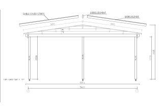 De Hoeve Carport Zegveld 44 | 9,4 x 5,7 m