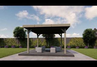 De Hoeve Tuinhuis Buren Alu 44 J