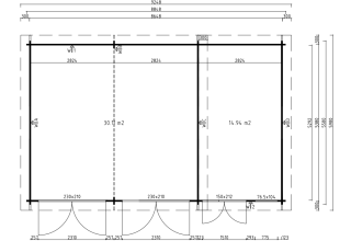 De Hoeve Garage Risör 44 | 865cm x 538cm 