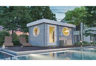 De Hoeve Sauna Met Kleedkamer Oslo 70 | 382cm x 235cm