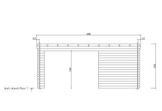 De Hoeve tuinhuis met Terras Rhoon 70 | 6 m x 6.8 m