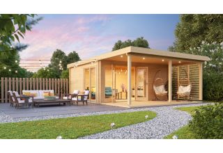 De Hoeve tuinhuis met Terras Rhoon 70 | 6 m x 6.8 m