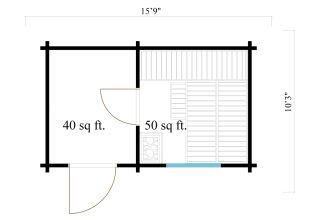 De Hoeve Buiten Saunacabine Hemsdal 70 | 400cm x 235cm