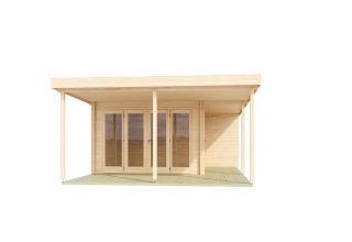 Tuinkantoor KENO 44 met grote ramen 5,2 m x 6,5 m