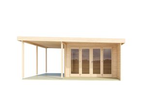 Tuinkantoor KENO 44 met grote ramen 5,2 m x 6,5 m