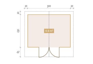 De Hoeve Tuinhuis Giessenburg 28 | 3 x 2.3 m