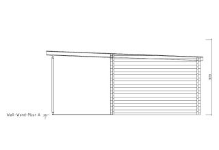 De Hoeve houten hut Kampen 70 met terras | 5,2 m x 6,5 m