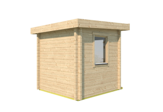 De Hoeve houten buitenstoombad Hoorn LI 70 | 2,5 x 2,5 m - 70 mm