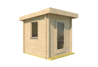 De Hoeve houten buitenstoombad Hoorn LI 70 | 2,5 x 2,5 m - 70 mm