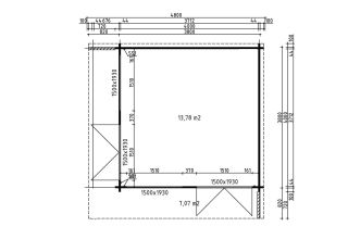 De Hoeve Tuinkantoor Almere 44 A | 4,6 x 4,6 m