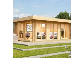 De Hoeve tuinkantoor Buitenpost B 70 | 6,6 x 4,7 m 70 mm