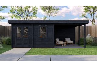 Lugarde Select Modern Tuinhuis Almere - Zwart Geïmpregneerd