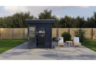Lugarde Select Modern Tuinhuis Den Haag - Zwart Geïmpregneerd