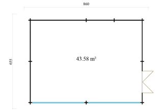 De Hoeve Natuurlijke Sportkamer Viborg 44| 780cm x 578cm