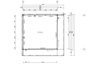 De Hoeve moderne blokhut Made ALU 44 | 6 mx 6 m