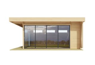 De Hoeve moderne blokhut Made ALU 44 | 6 mx 6 m