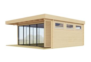 De Hoeve moderne blokhut Made ALU 44 | 6 mx 6 m