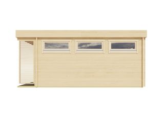 De Hoeve moderne blokhut Made ALU 44 | 6 mx 6 m