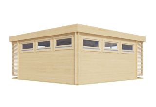 De Hoeve moderne blokhut Made ALU 44 | 6 mx 6 m