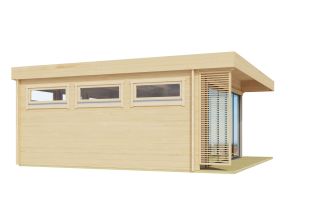 De Hoeve moderne blokhut Made ALU 44 | 6 mx 6 m