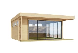 De Hoeve moderne blokhut Made ALU 44 | 6 mx 6 m